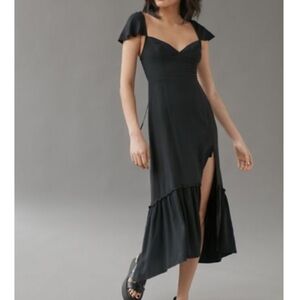 Urban Siren Strappy Back Midi Dress
